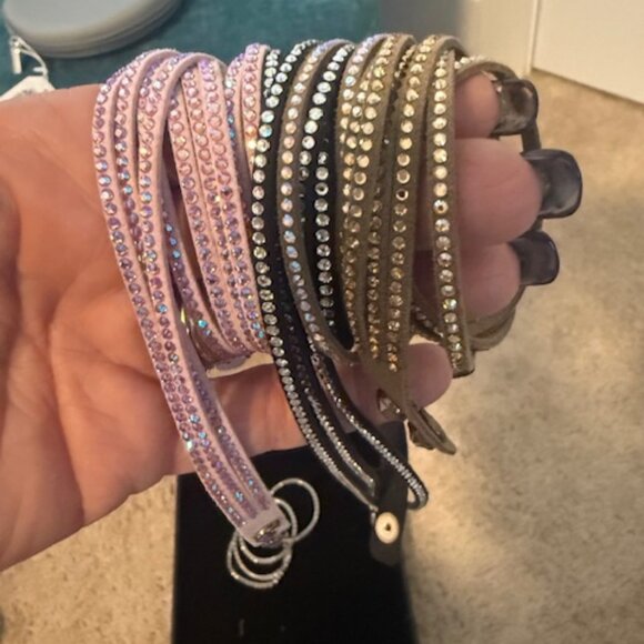 Touchstone BUNDLE .... Wrap-Star and Stretch Crystal Bracelets - Picture 2 of 4